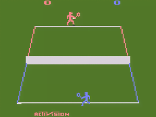 Tennis title screen for Atari 2600
